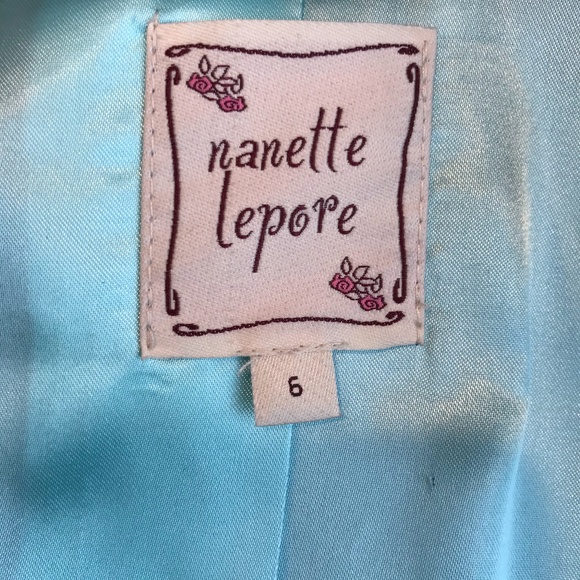 Nanette Lepore Vivaldi Coat -Shirred trim Bow Back - Picture 5 of 8
